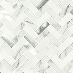 MSI Bytle Bianco Herringbone Mosaic SMOT-SGLSMT-BYTBIA6MM